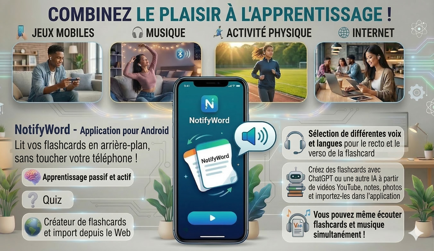 AUTOLEARN shoots flashcards — to your ears 🎧, to your eyes 👁️, to your brain 🧠 and straight into memory 💾